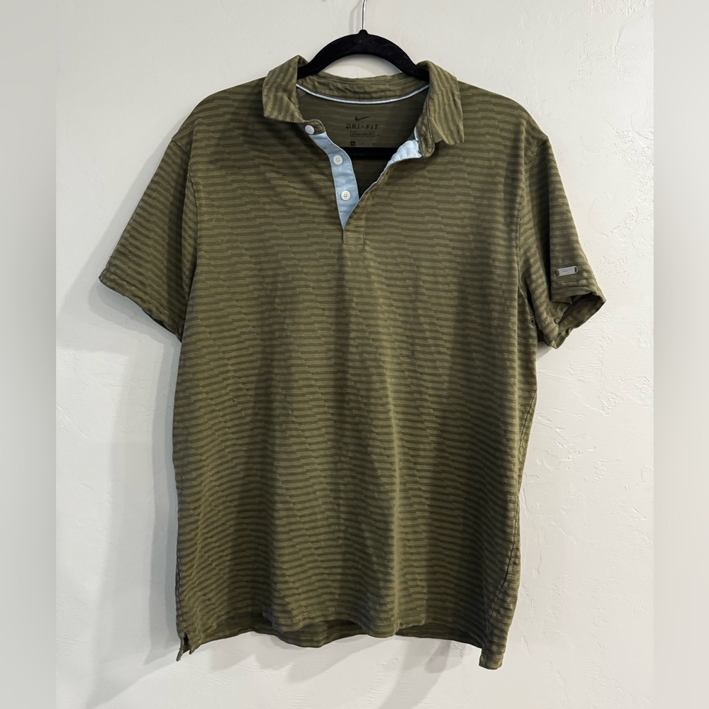 Nike Olive Green Dri-FIT Polo